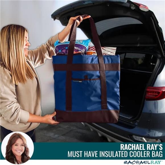 Jumbo Chillout Thermal Tote, Insulated Soft Sided Cooler Bag, Foldable Reusable - Picture 2 of 7